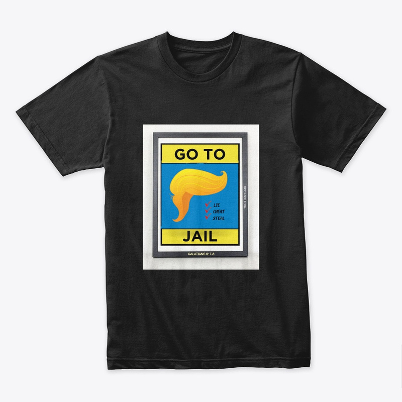 Trump T-shirt | Go To Jail  - Black color