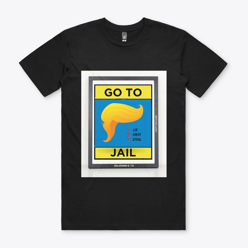 Trump T-shirt | Go to Jail - Black color