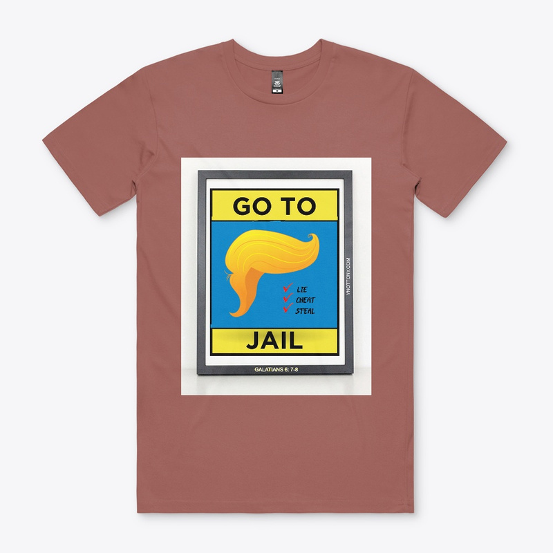 Trump T-shirt | Go to Jail - Clay color