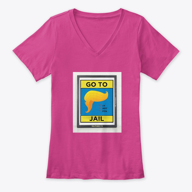 Trump T-shirt | Go to Jail- Peach color