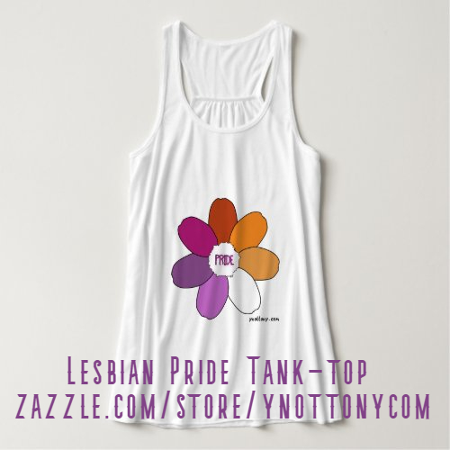 Pride Tank-tops | Lesbian  Pride Tank-tops in White