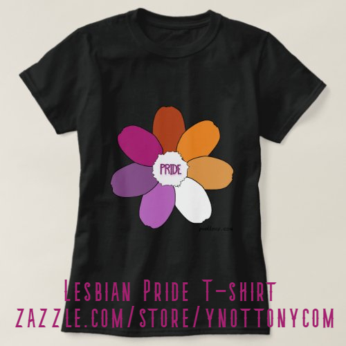 Pride T-shirts | Lesbian Pride T-shirts in Black