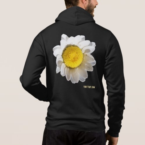 Flower 
Hoodies | Marguerite Daisy in Black