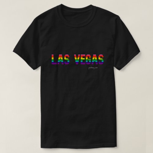 Las Vegas Pride Rainbow Flag T-shirt