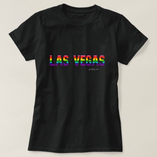 Las Vegas Pride Rainbow Flag T-shirt