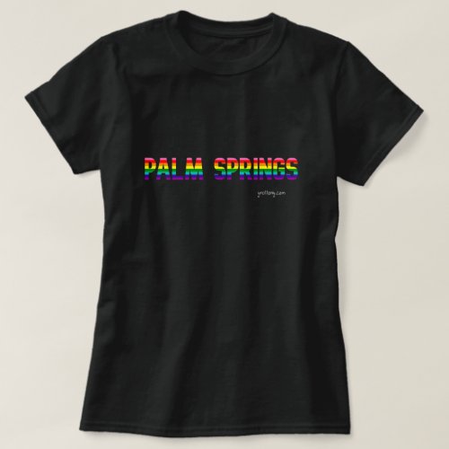 Palm Springs Pride Rainbow Flag T-shirt