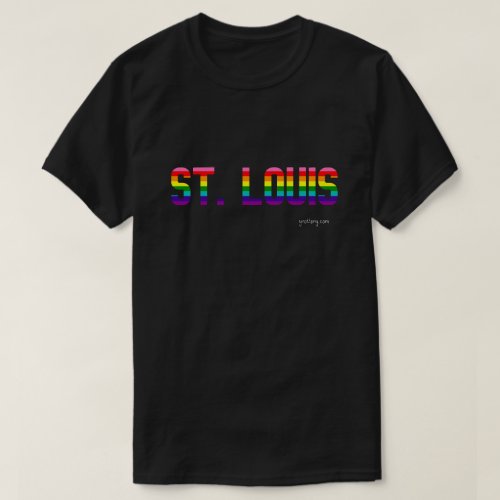 St. Louis Pride Rainbow Flag T-shirt